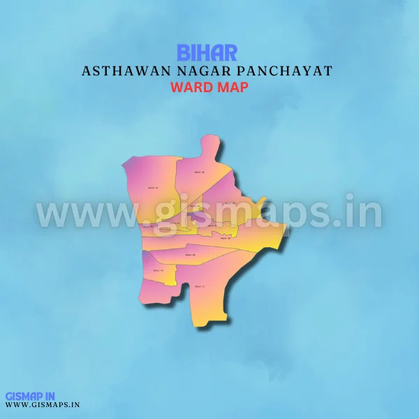 Asthawan Nagar Panchayat Ward Map